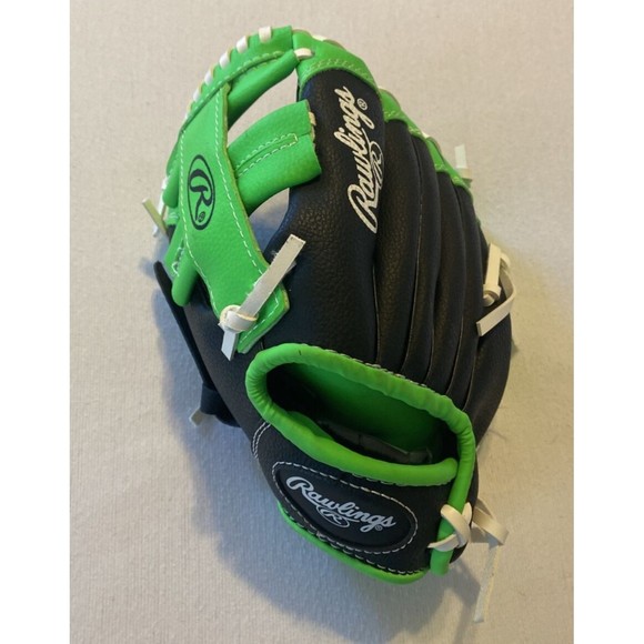 RAWLINGS 9 INCH ( PL90LG)) PLAYERS SERIES - LEFT HAND THROW - GREEN & BLACK - Picture 1 of 6